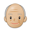 👴🏼 Пожилой Мужчина: Светлый Тон Кожи, смайлик от Samsung
