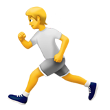 🏃 Laufende Person Emoji von Apple