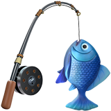 🎣 Angel Mit Fisch Emoji von Apple