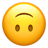 🙃 Umgekehrtes Gesicht Emoji von Apple
