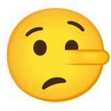 🤥 Lügendes Gesicht Emoji von Google