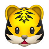 🐯 Tiger Face, Emoji by Apple