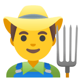 👨‍🌾 Мужчина-Фермер, смайлик от Google