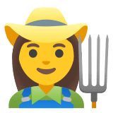 👩‍🌾 Bäuerin Emoji von Google