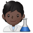 🧑🏿‍🔬 Scientist: Dark Skin Tone, Emoji by Samsung