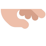 🫳🏼 Palm Down Hand: Medium-Light Skin Tone, Emoji by Microsoft