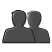 👥 Silhouette Mehrerer Büsten Emoji von Samsung