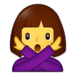 🙅‍♀️ Woman Gesturing No, Emoji by Samsung