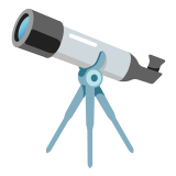 🔭 Телескоп, смайлик от Google