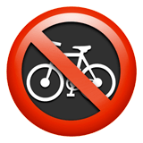 🚳 Fahrräder Verboten Emoji von Apple