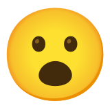 😮 Gesicht Mit Offenem Mund Emoji von Google