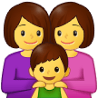 👩‍👩‍👦 Familie: Frau, Frau Und Junge Emoji von Samsung
