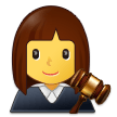 👩‍⚖️ Richterin Emoji von Samsung