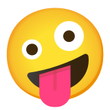 🤪 Irres Gesicht Emoji von Google