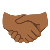 🤝🏾 Handshake: Medium-Dark Skin Tone, Emoji by Google