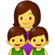 👩‍👦‍👦 Familie: Frau, Junge Und Junge Emoji von Samsung