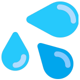 💦 Sweat Droplets, Emoji by Microsoft
