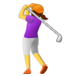 🏌️‍♀️ Woman Golfing, Emoji by Samsung
