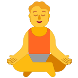 🧘 Personne Dans La Posture Du Lotus Emoji par Microsoft