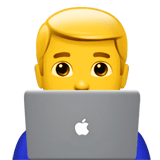 👨‍💻 It-Experte Emoji von Apple