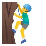 🧗‍♂️ Bergsteiger Emoji von Google