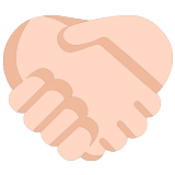 🤝🏻 Handshake: Light Skin Tone, Emoji by Microsoft