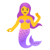 🧜‍♀️ Meerjungfrau Emoji von Google