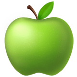 🍏 Зеленое Яблоко, смайлик от Apple