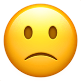 🙁 Betrübtes Gesicht Emoji von Apple