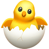 🐣 Hatching Chick, Emoji by Apple