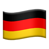 🇩🇪 Флаг: Германия, смайлик от Apple