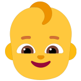 👶 Baby Emoji von Microsoft
