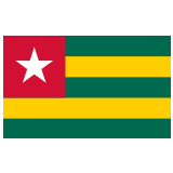 🇹🇬 Flagge: Togo Emoji von Google