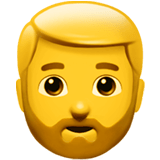 🧔‍♂️ Man: Beard, Emoji by Apple