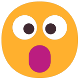 😮 Gesicht Mit Offenem Mund Emoji von Microsoft