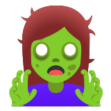 🧟‍♀️ Zombie Femme Emoji par Google