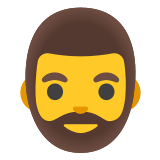 🧔‍♂️ Бородатый Мужчина, смайлик от Google