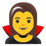 🧛‍♀️ Weiblicher Vampir Emoji von Google