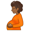 🫄🏾 Pregnant Person: Medium-Dark Skin Tone, Emoji by Samsung