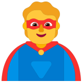 🦸 Superheld(in) Emoji von Microsoft