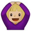🙆🏼‍♀️ Femme Faisant Un Geste D’acceptation : Peau Moyennement Claire Emoji par Samsung