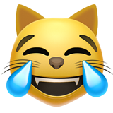 😹 Katze Mit Freudentränen Emoji von Apple