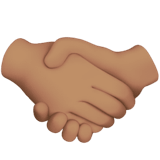 🤝🏽 Handshake: Medium Skin Tone, Emoji by Apple