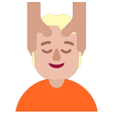 💆🏼 Person Getting Massage: Medium-Light Skin Tone, Emoji by Microsoft