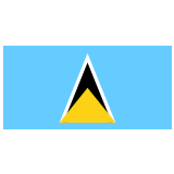 🇱🇨 Flagge: St. Lucia Emoji von Google