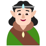 🧝🏻 Elf(e): Helle Hautfarbe Emoji von Microsoft