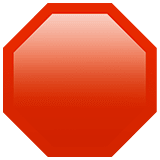 🛑 Stoppschild Emoji von Apple