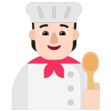 🧑🏻‍🍳 Cook: Light Skin Tone, Emoji by Microsoft