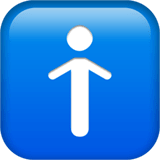 🚹 Symbole Toilettes Hommes Emoji par Apple