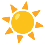 ☀️ Sonne Emoji von Google